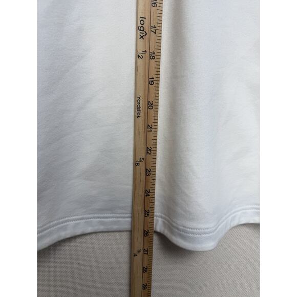 Lauren Ralph Lauren Active Women's L Full Zip Sweater Jacket White Light Blue - Picture 8 of 12